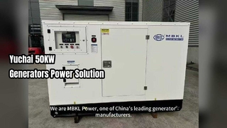 Energía confiable del generador diesel Yuchai de 50 KW
