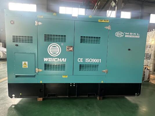 Un buen precio. Conjunto de generador diesel silencioso de Weichai - 140KVA / 112KW, construcción pesada para energía primaria y de espera en línea